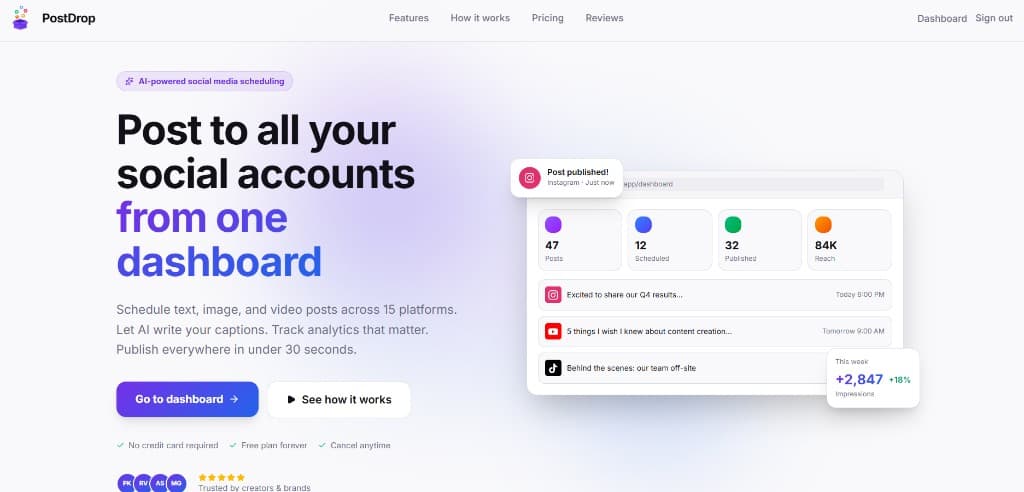 PostDrop preview